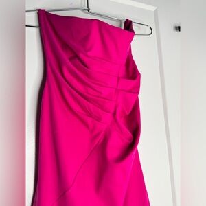 Susana Monaco Pink One Shoulder Cocktail Dress